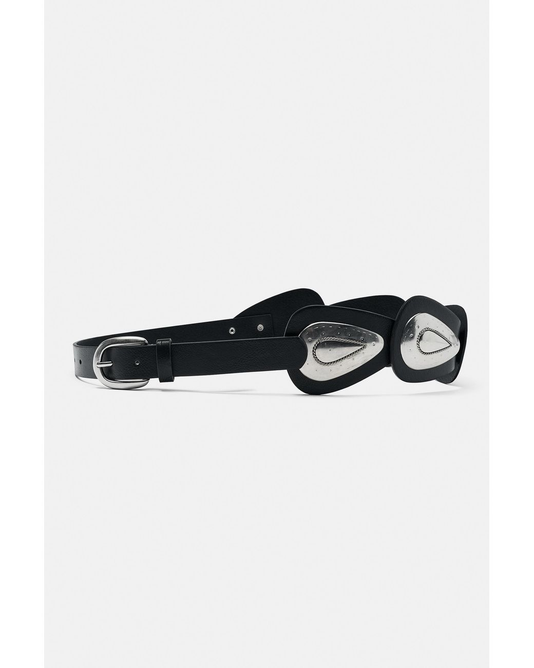 Pull&Bear Black Gürtel Mit Metalldetails