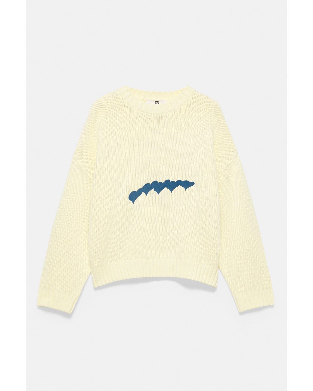 Pull&Bear Yellow Oversize Heart Jumper