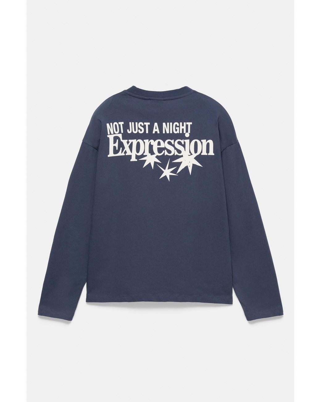 T-Shirt Texte Étoiles Pull&Bear pour homme en coloris Black