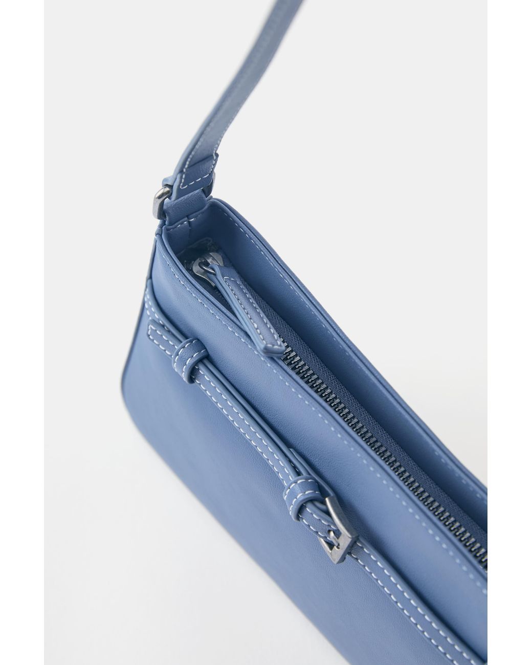 Pull&Bear Black Shoulder Bag With Buckle