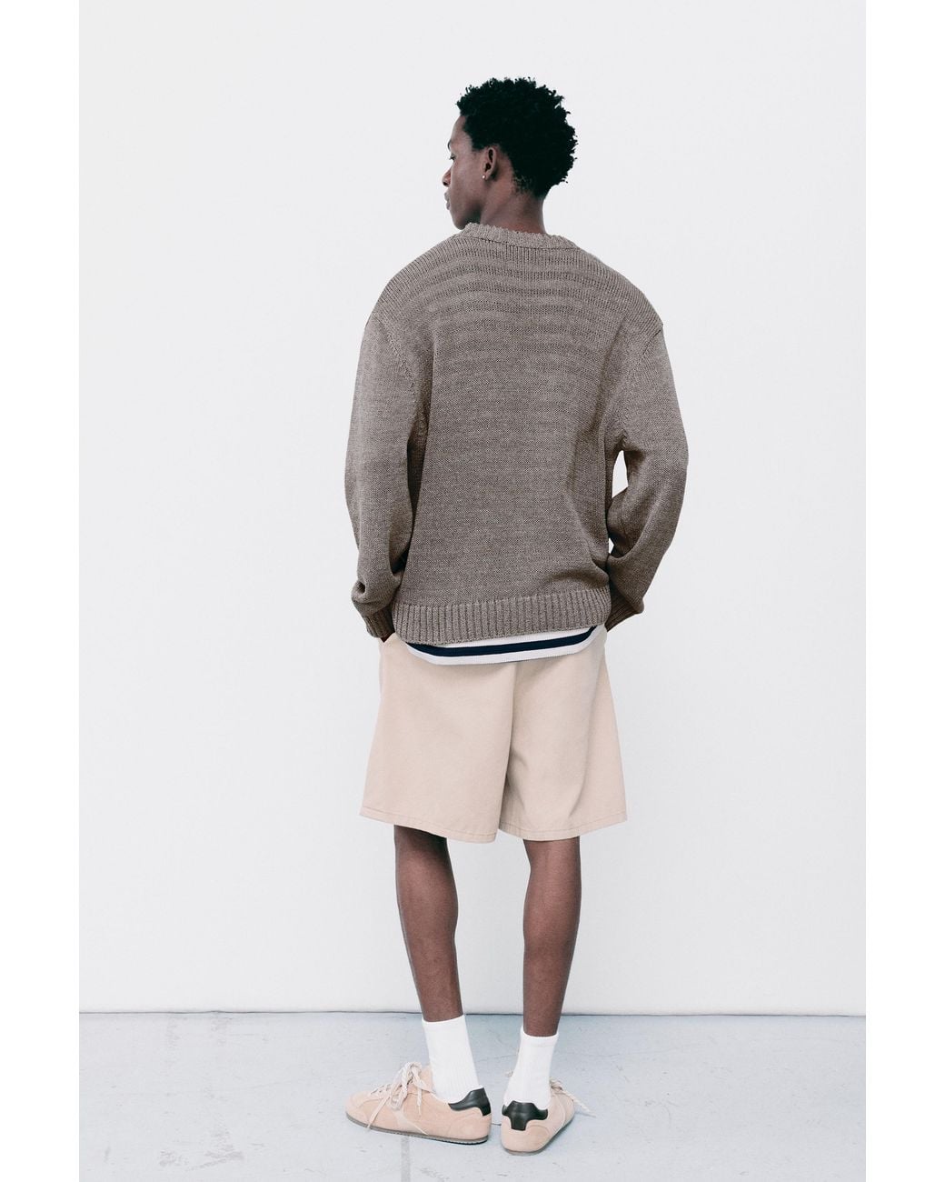 Pull&Bear Gray Rustic Cardigan for men