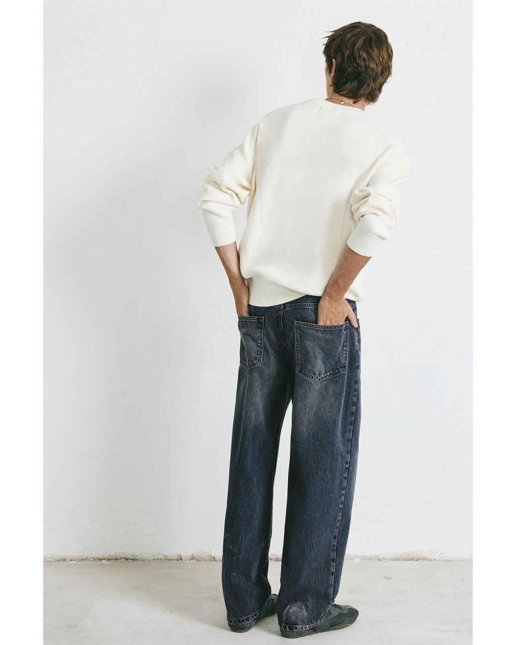Jeans Baggy di Pull&Bear in White da Uomo