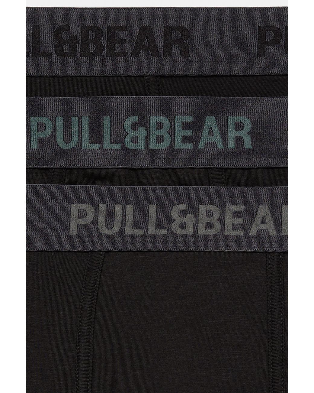 Pull&Bear Black 3-Pack Of Boxers for men