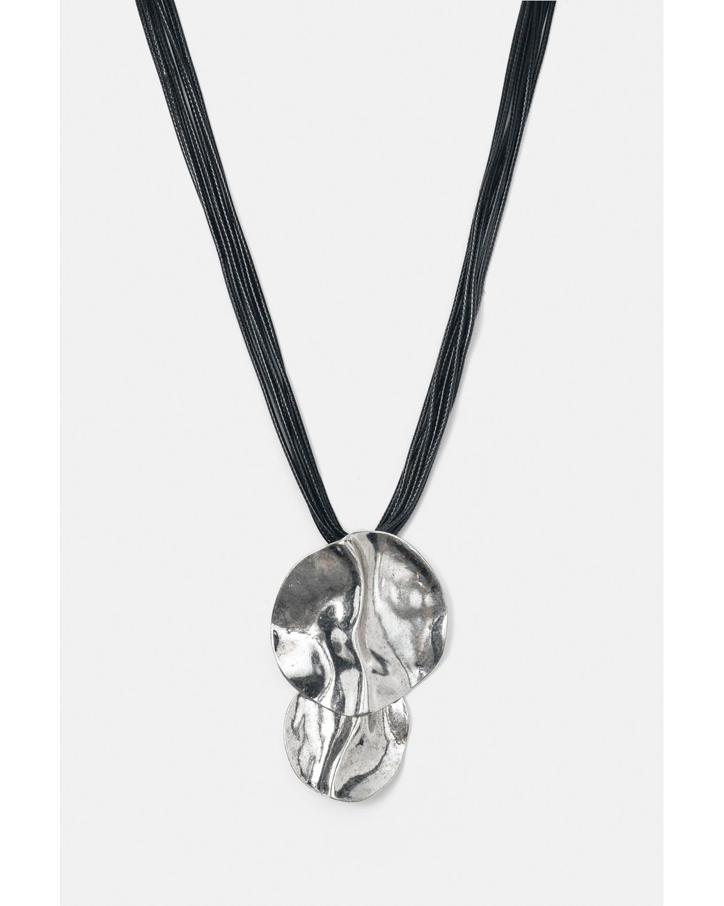 Collana Con Elementi Rotondi A Cascata di Pull&Bear in White