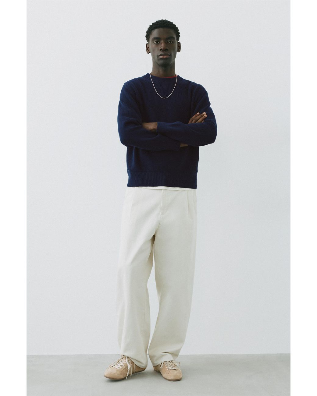 Pullover Basico di Pull&Bear in Blue da Uomo