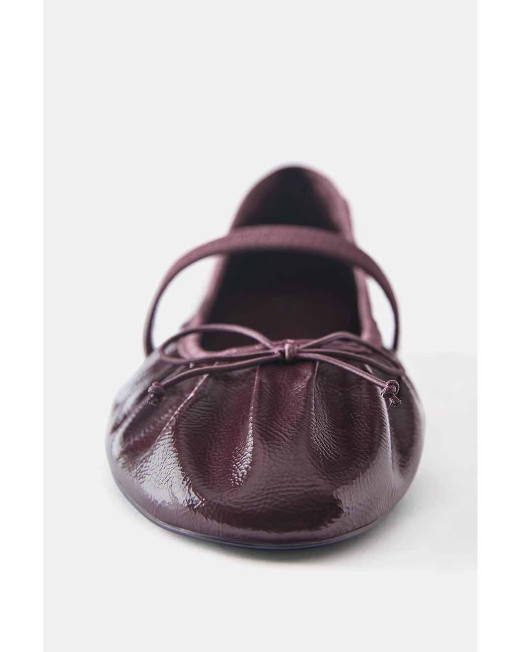 Pull&Bear Geplooide Ballerina's in het White