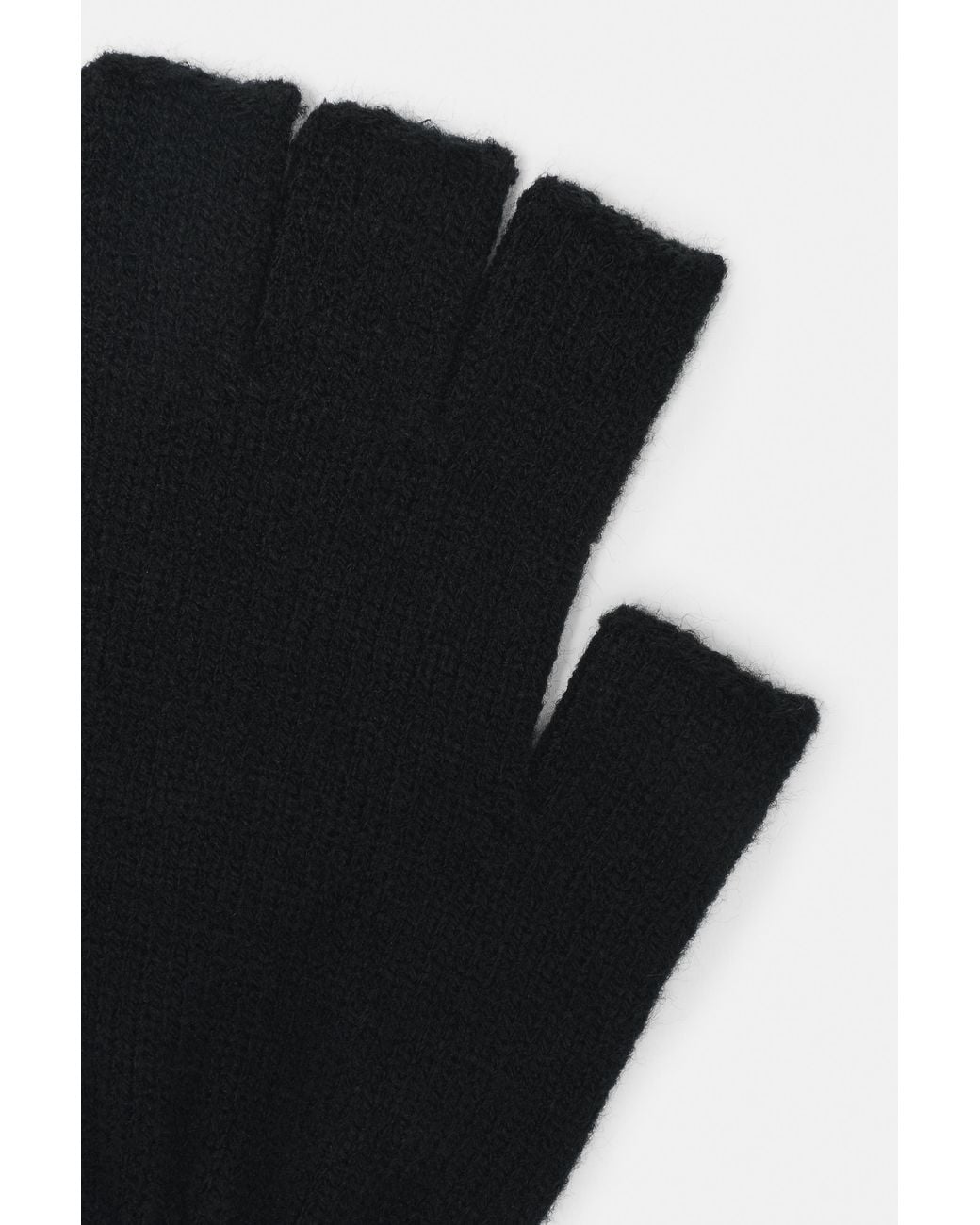 Pull&Bear Basic Gebreide Wanten in het Black voor heren