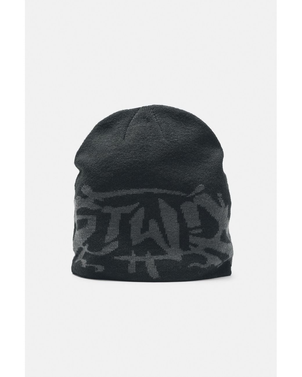 Pull&Bear Black Stwd Beanie for men
