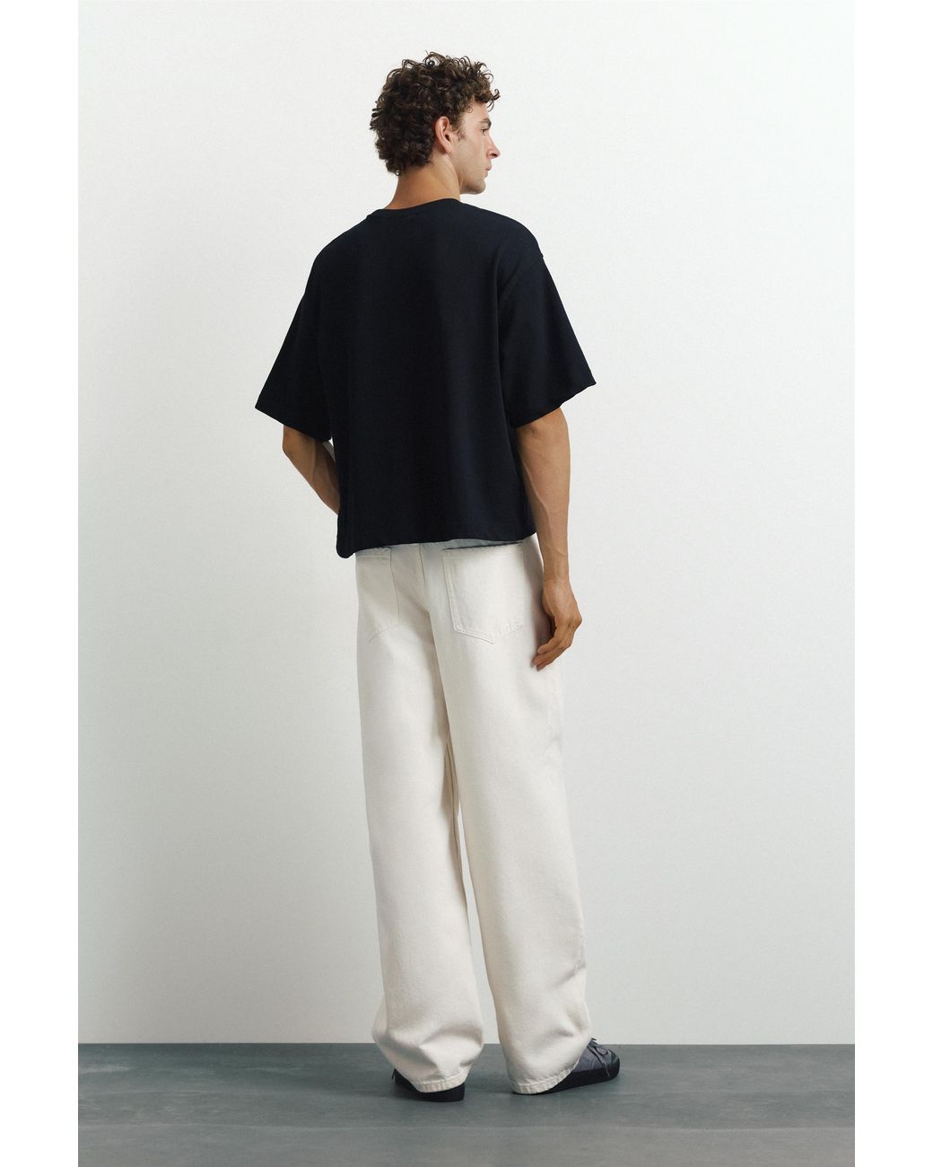 Pull&Bear Baggy Pofmodel Jeans in het White voor heren