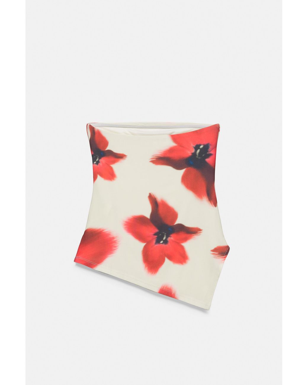 Pull&Bear Multicolor Floral Bandeau Top