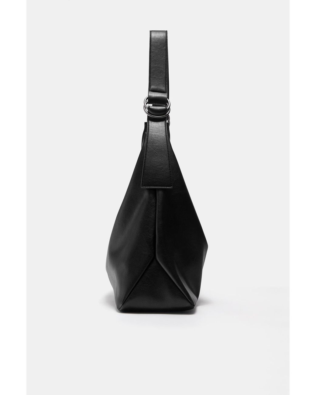 Pull&Bear Black Ring Tote Bag