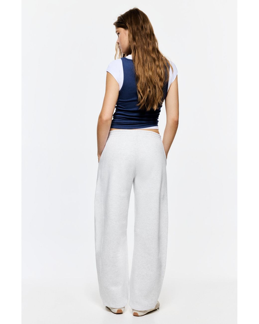 Pull&Bear Gray Barrel-Leg Joggers