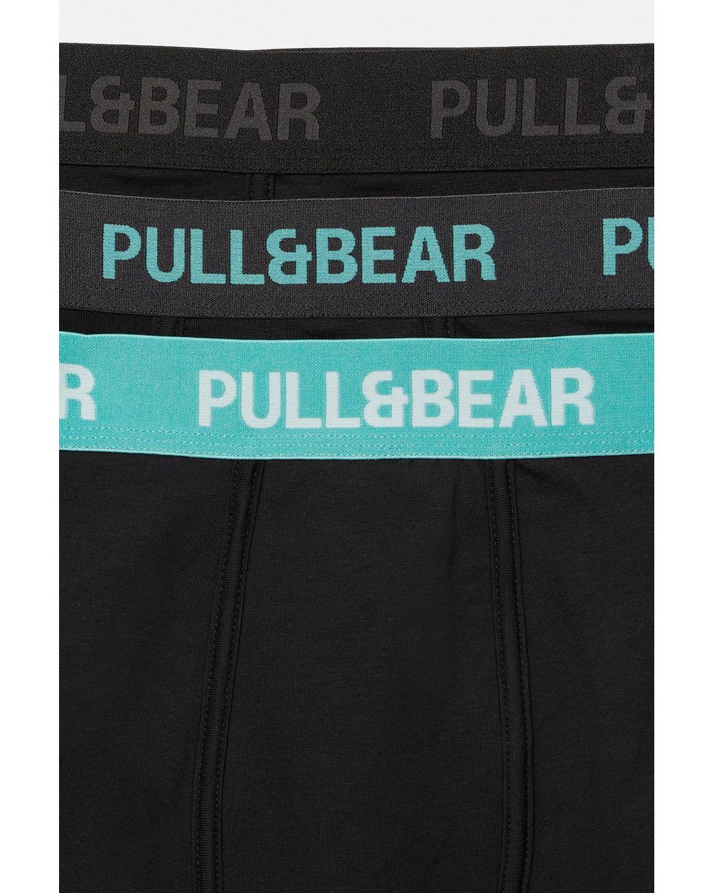 Pull&Bear Black Pack Of 3 Boxers for men
