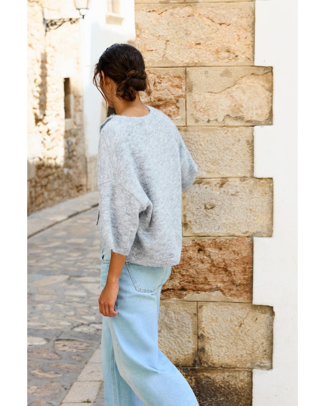 Pull&Bear Blue Short Sleeve Cardigan