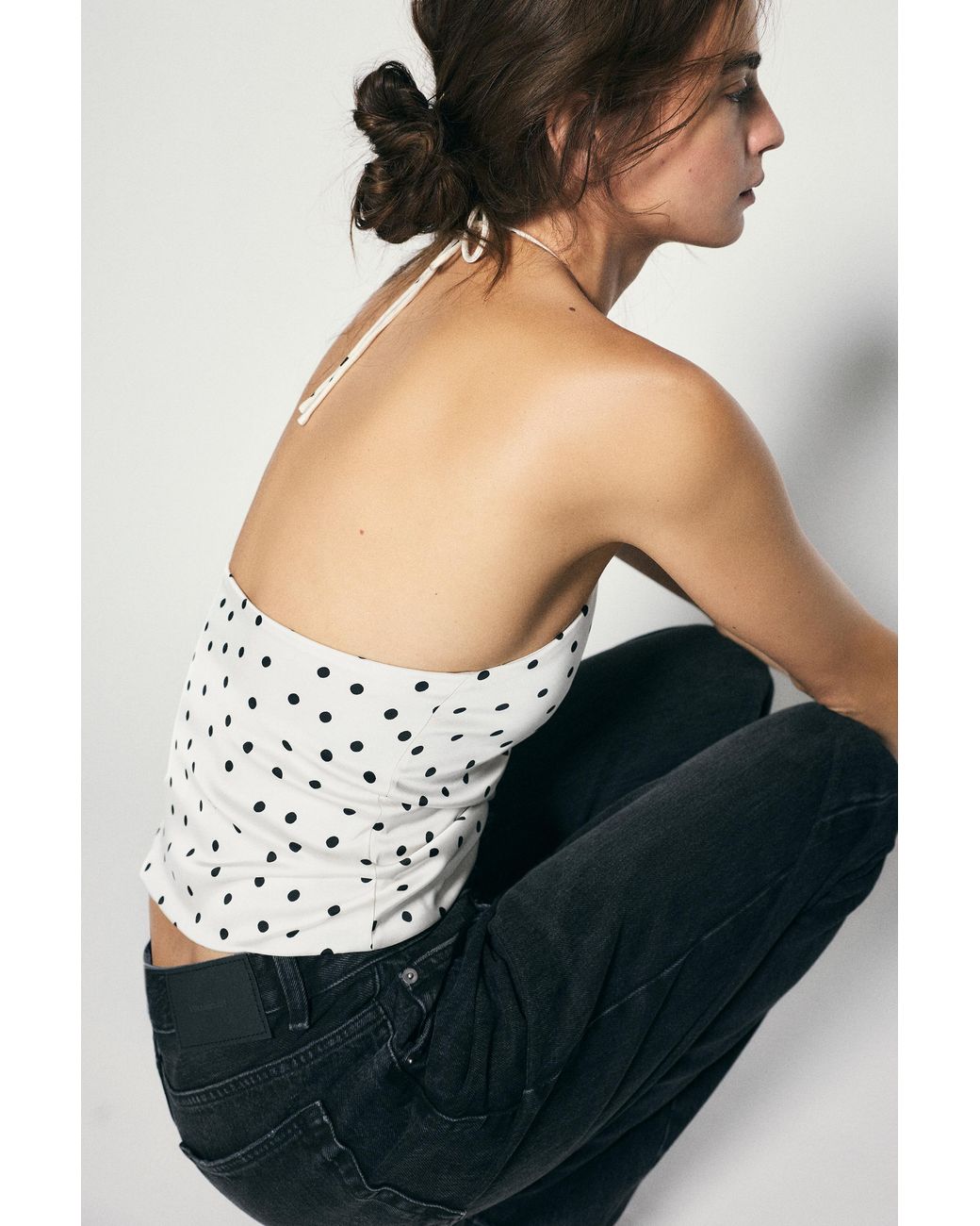 Pull&Bear Multicolor Satin Halter Top