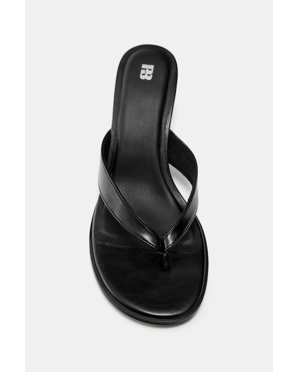Sandales À Talon Pull&Bear en coloris Black