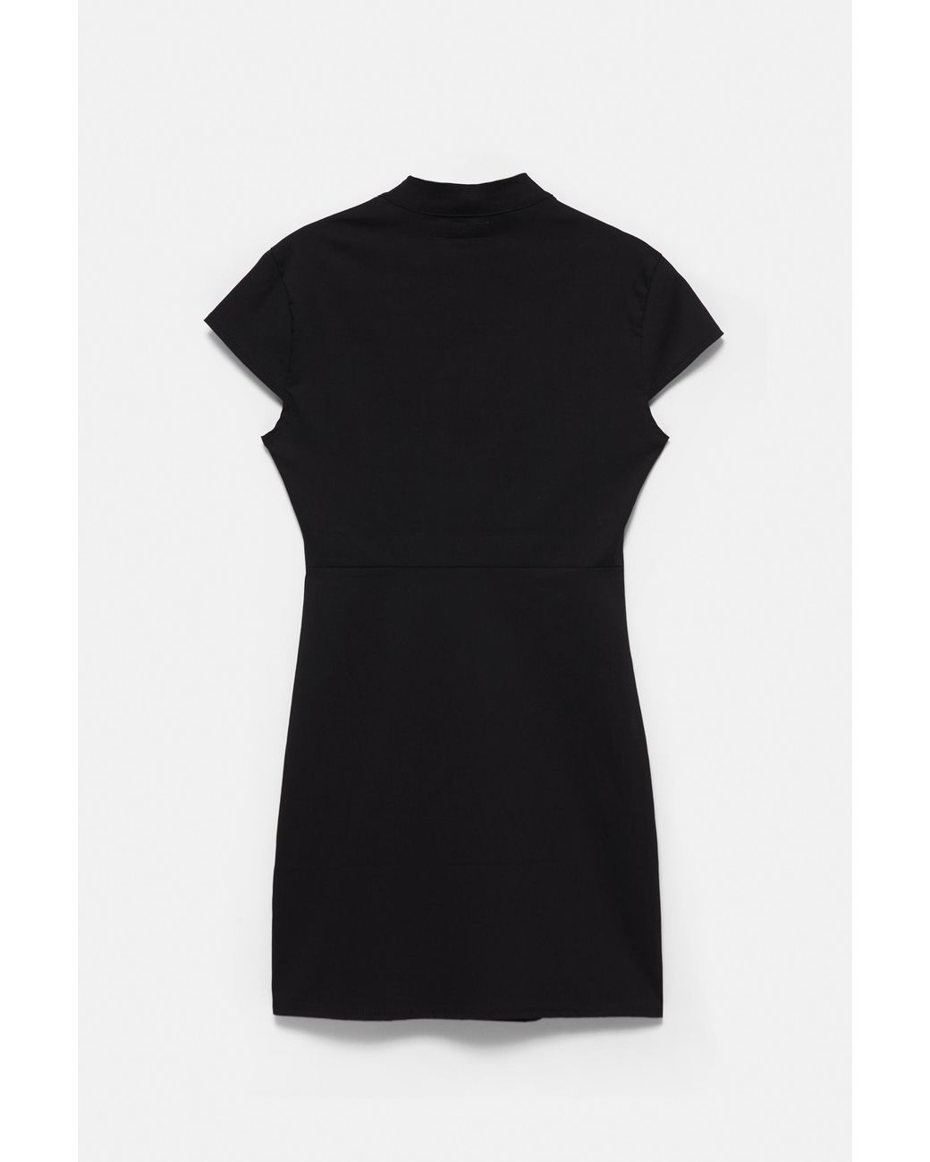 Pull&Bear Black Short Bow Dress