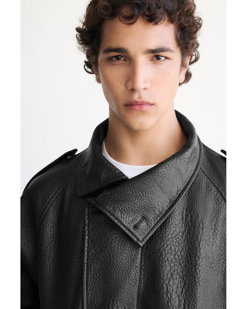 Giacca Testurizzata di Pull&Bear in Black da Uomo