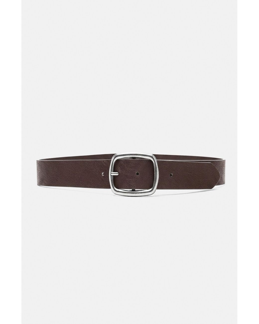 Pull&Bear Brown Leather Effect Belt
