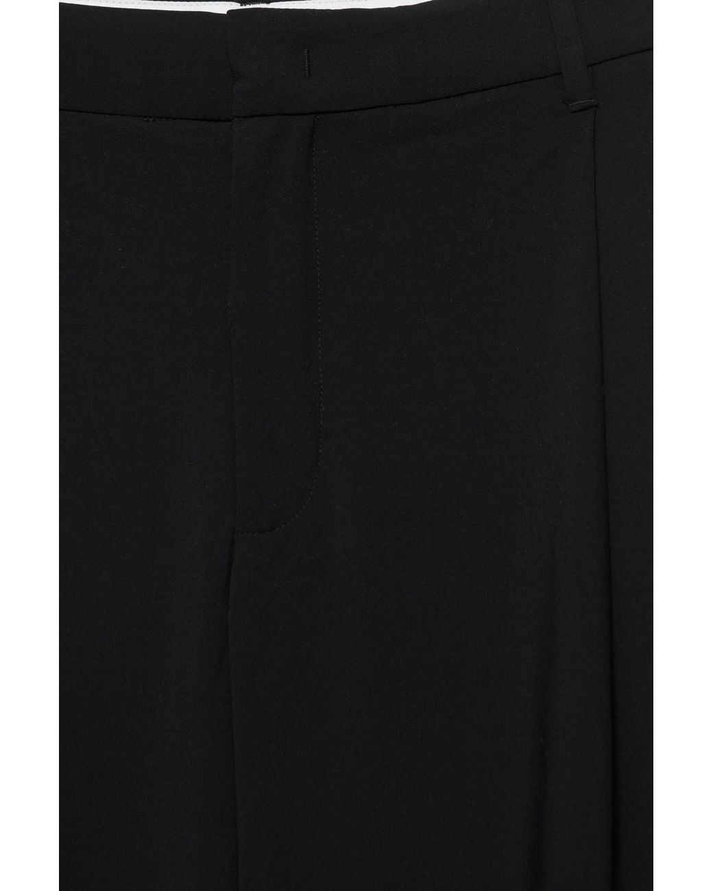 Pull&Bear Nette Broek Met Bandplooi in het Black