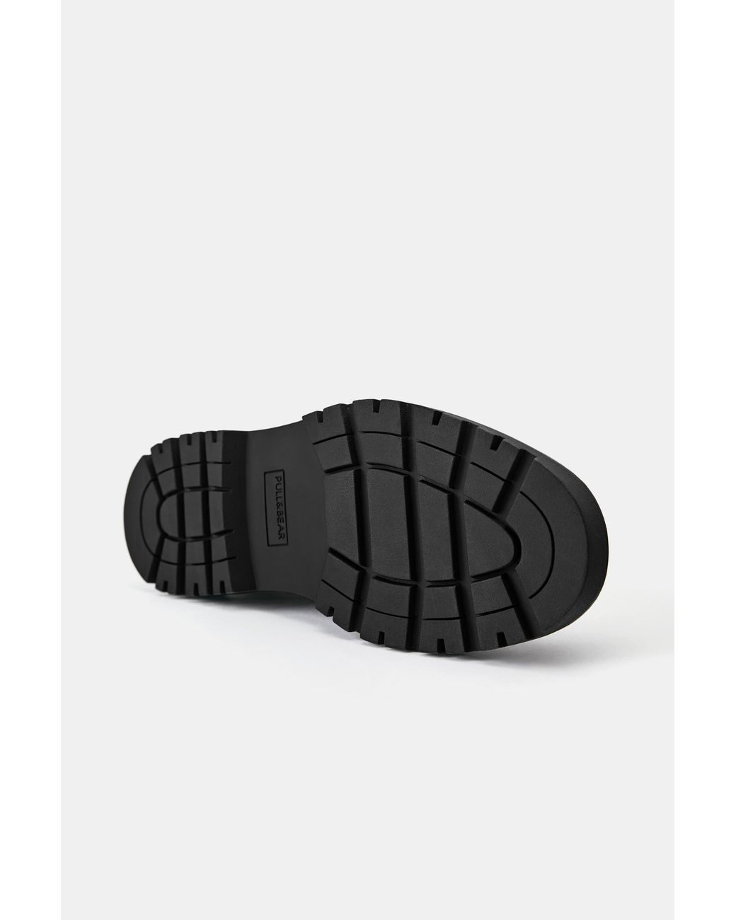 Pull&Bear Black Lace-Up Boots for men
