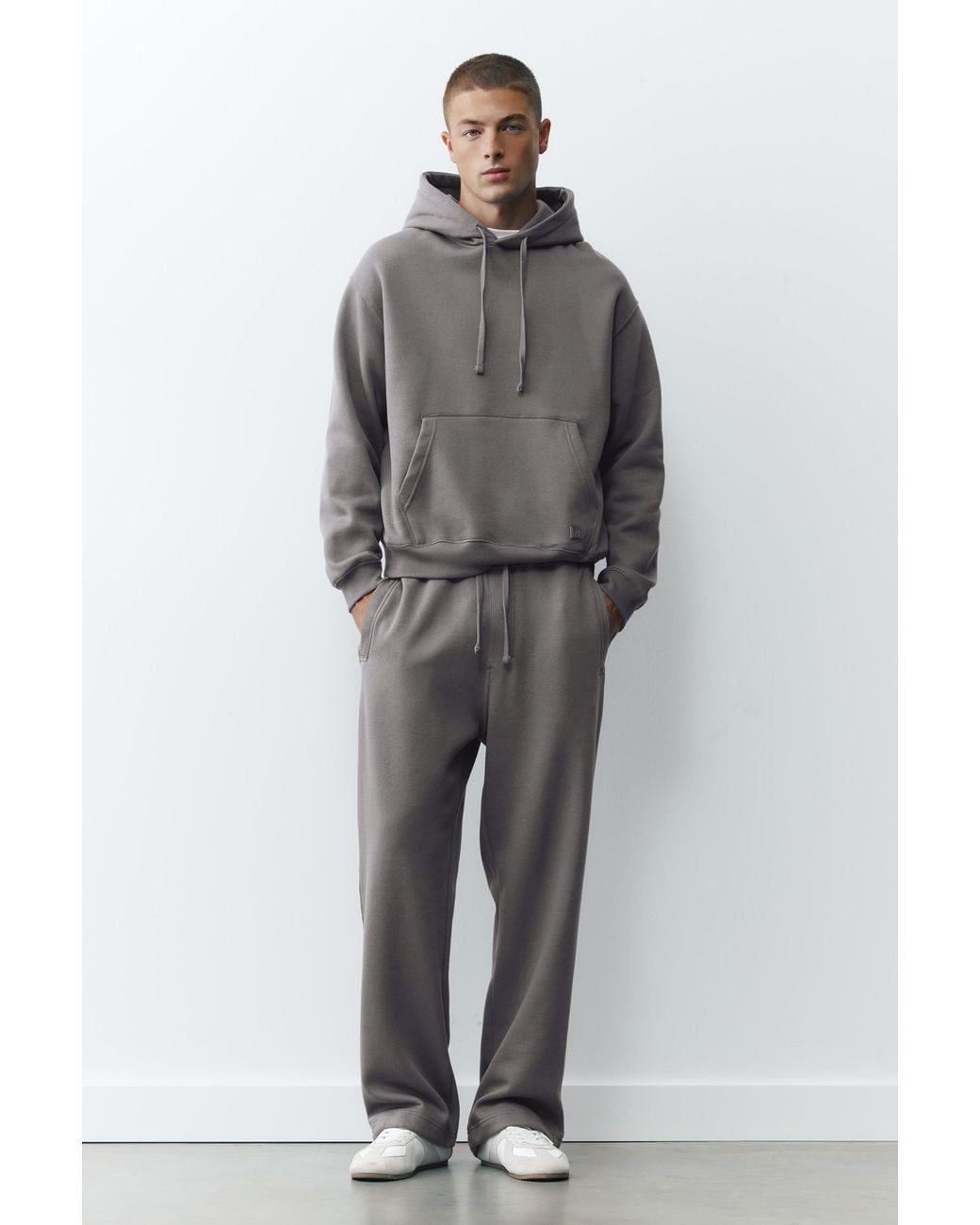 Pull&Bear Gray Pack Of Jogging Trousers And Sweatshirt for men