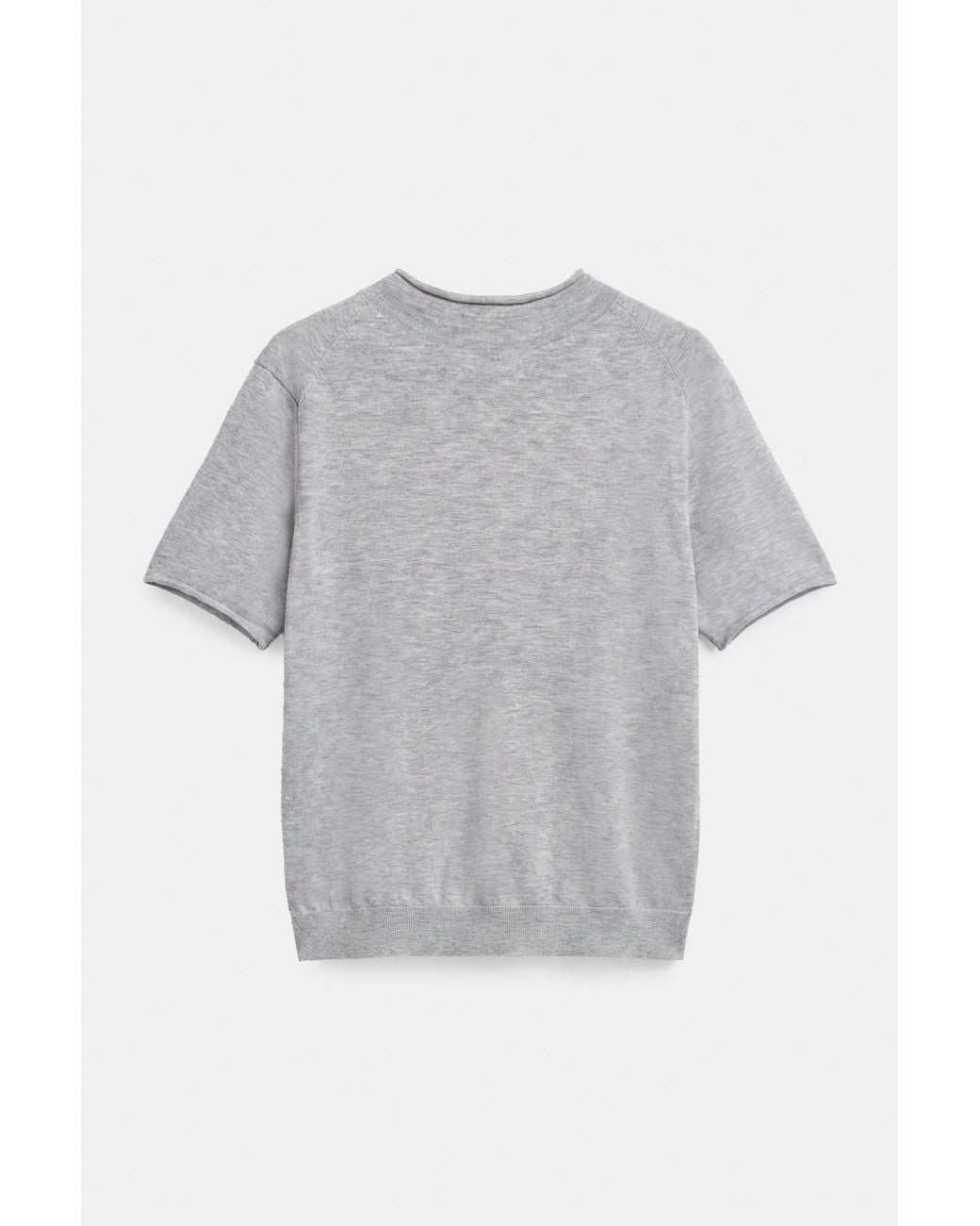 Pull&Bear Fijngebreid T-Shirt Met Korte Mouw in het Blue