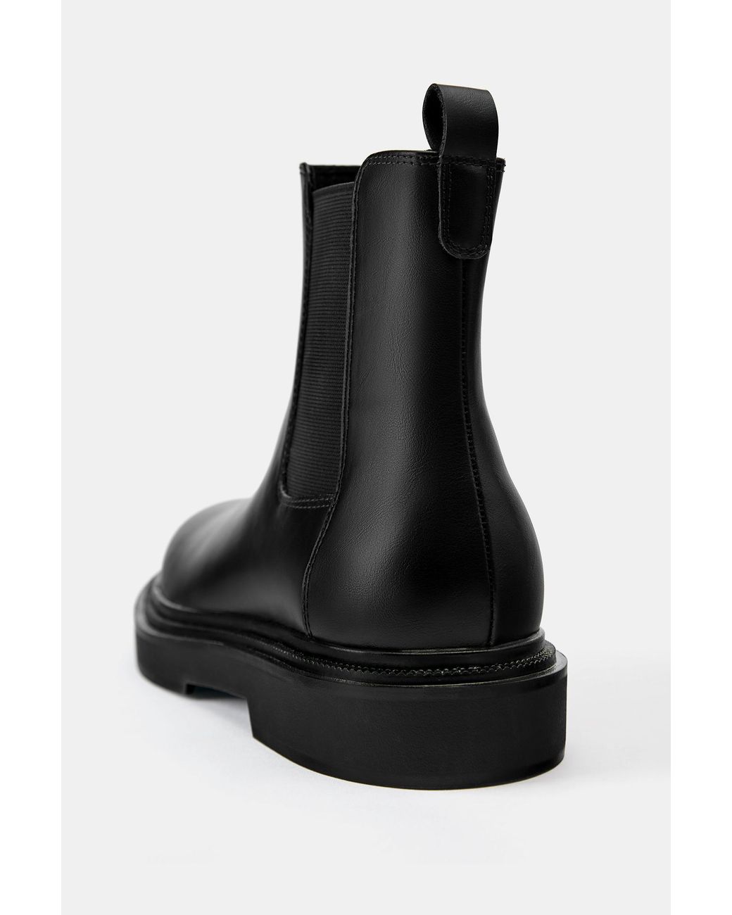 Pull&Bear Black Chelsea Boots for men