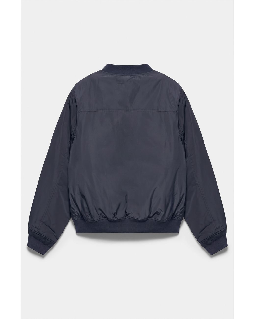 Pull&Bear Blue Quilted Bomber Jacket for men