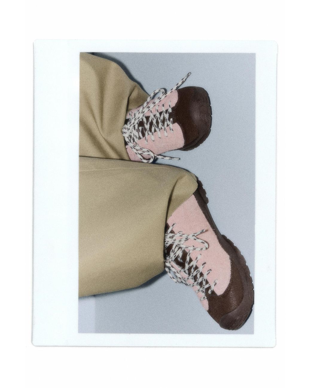 Pull&Bear Leren Trekkingsneakers in het Pink