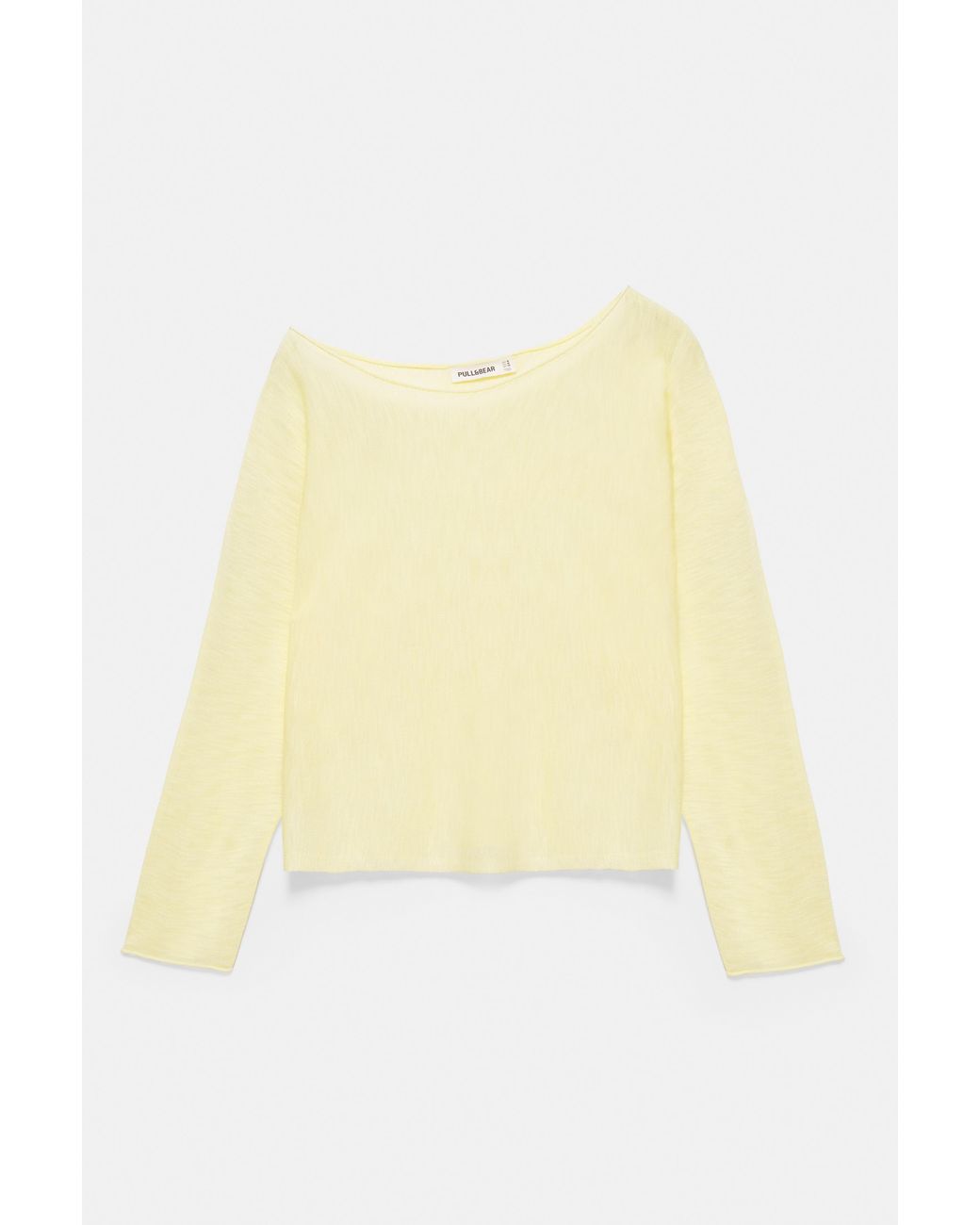 Pull&Bear Blue Fine-Knit Asymmetric T-Shirt