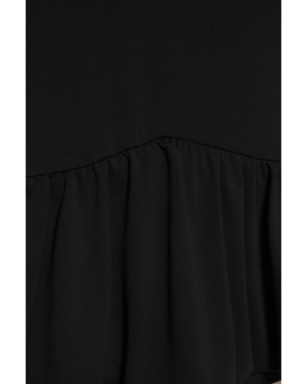 Pull&Bear Black Halter Peplum Top