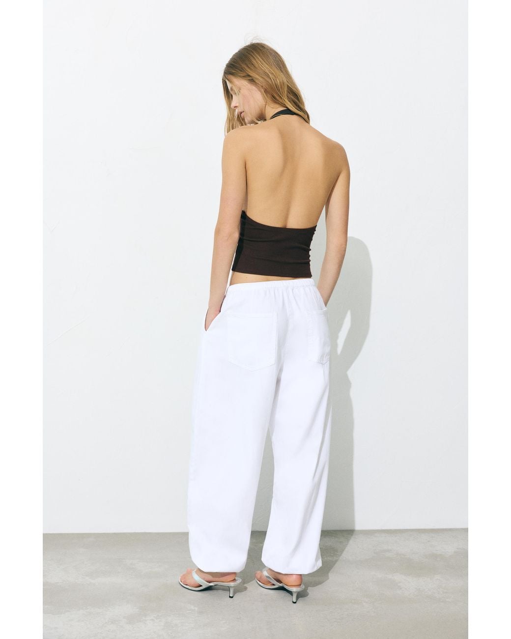 Pull&Bear Brown Halter Top