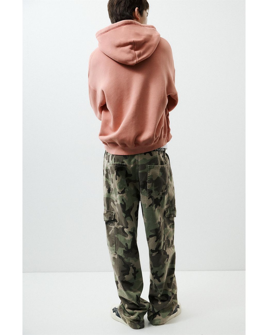 Felpa Con Cappuccio E Zip di Pull&Bear in Multicolor da Uomo