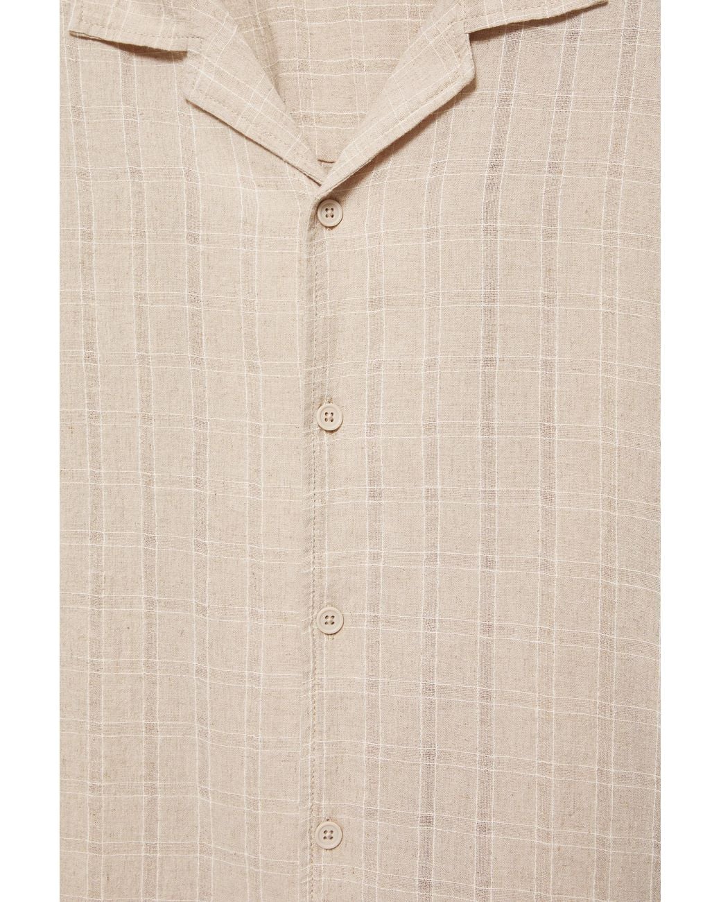 Camicia A Quadri di Pull&Bear in Natural da Uomo