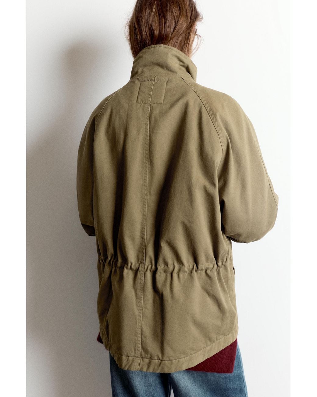 Pull&Bear Multicolor Short Parka With A High Neck