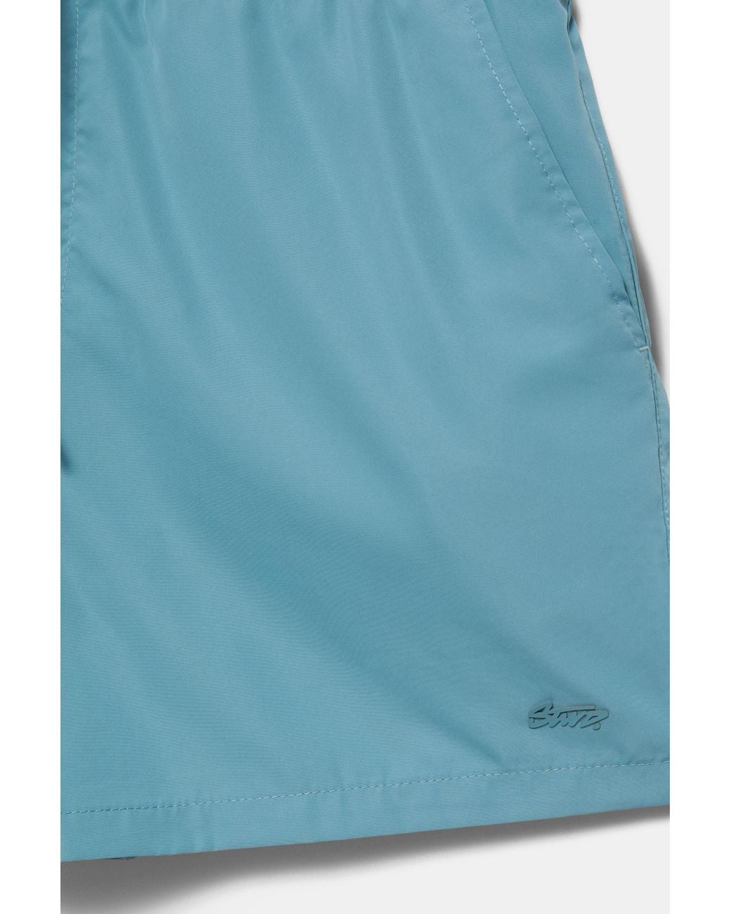 Pull&Bear Blue Basic Swimming Trunks for men