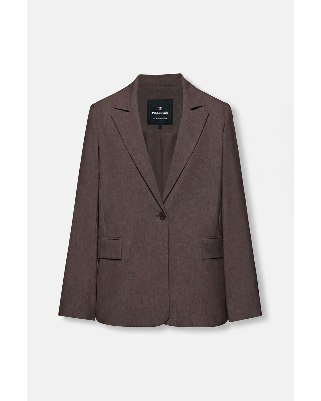 Pull&Bear Brown Basic Blazer