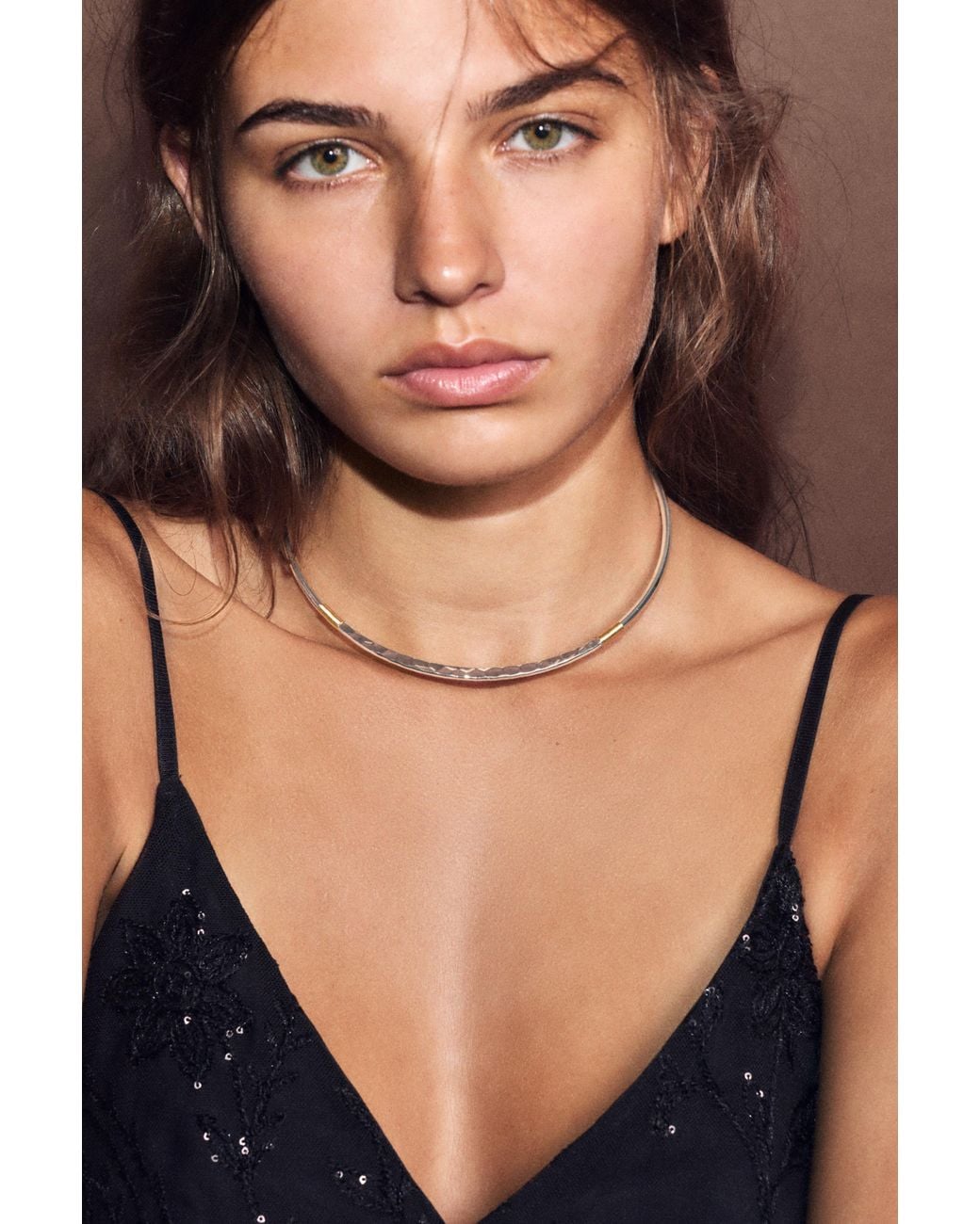 Pull&Bear Blue Contrast Choker Necklace