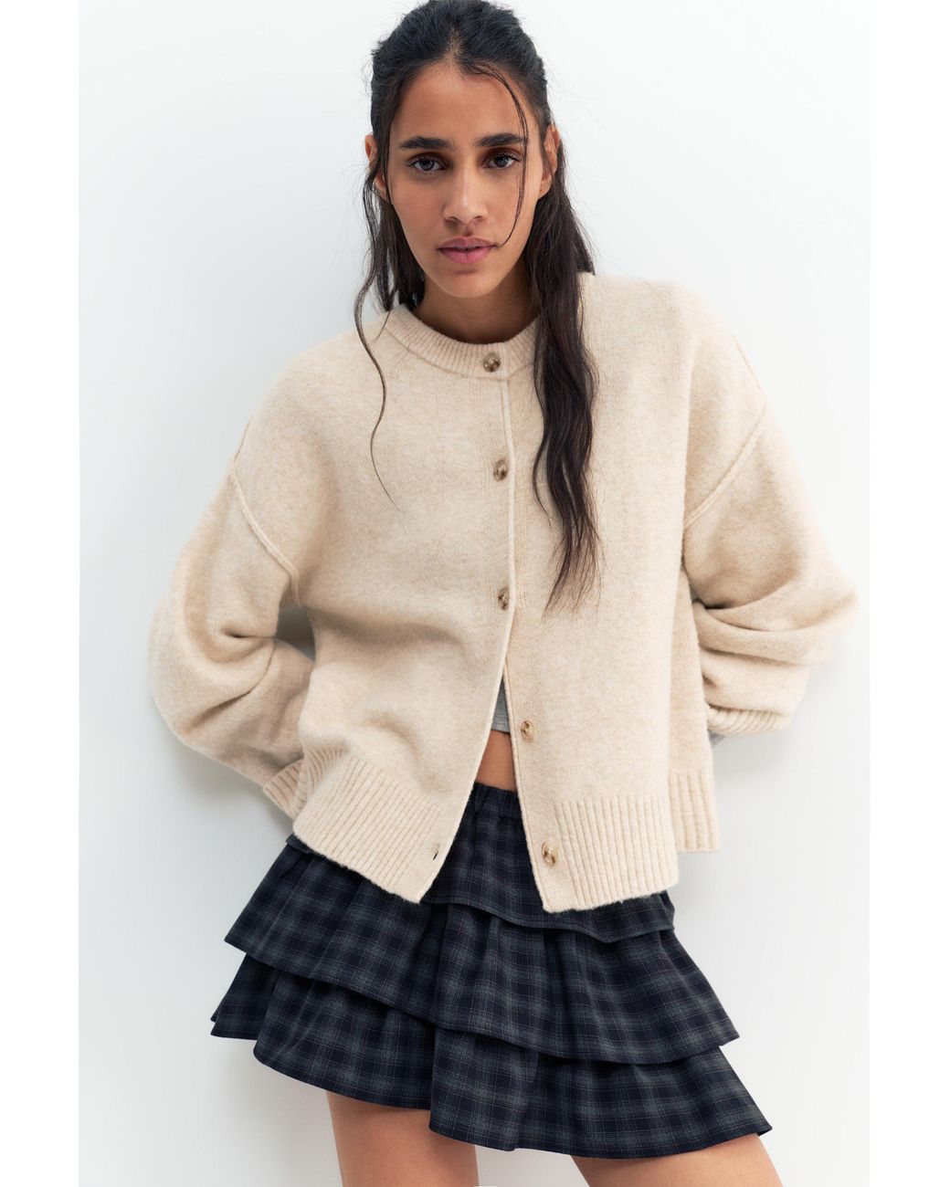 Pull&Bear Natural Soft Touch Cardigan