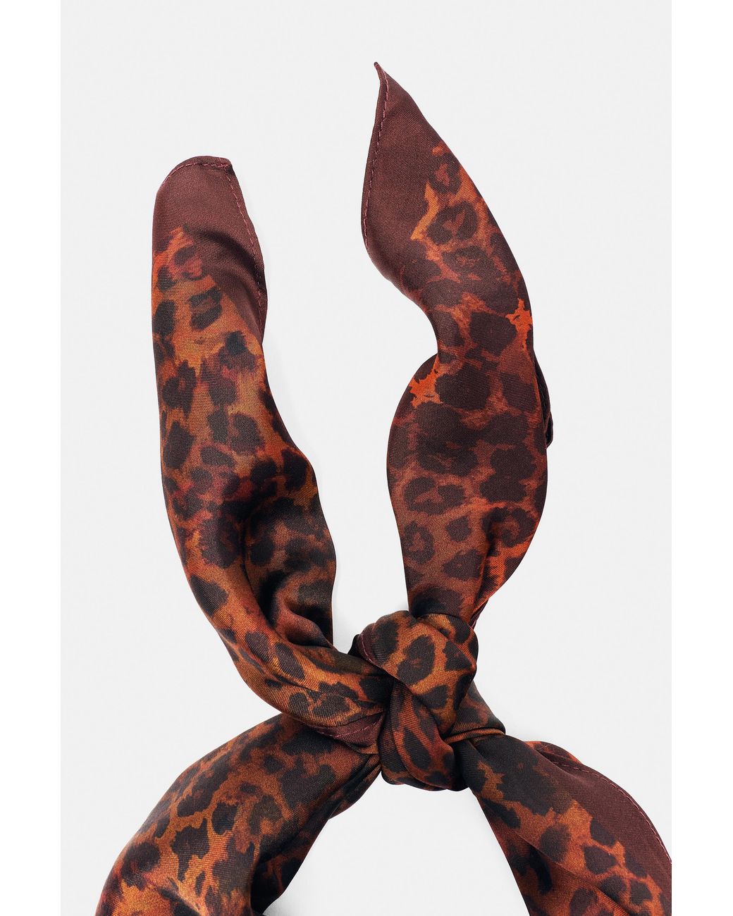 Pull&Bear Brown Leopard Print Bandana