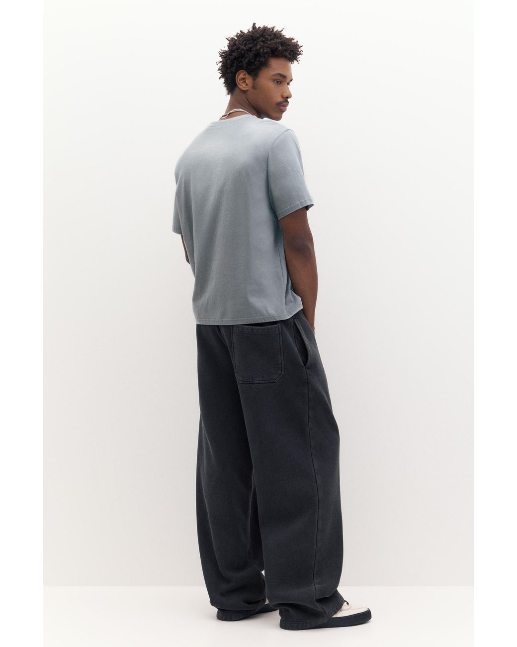 Maglietta Basic di Pull&Bear in Blue da Uomo