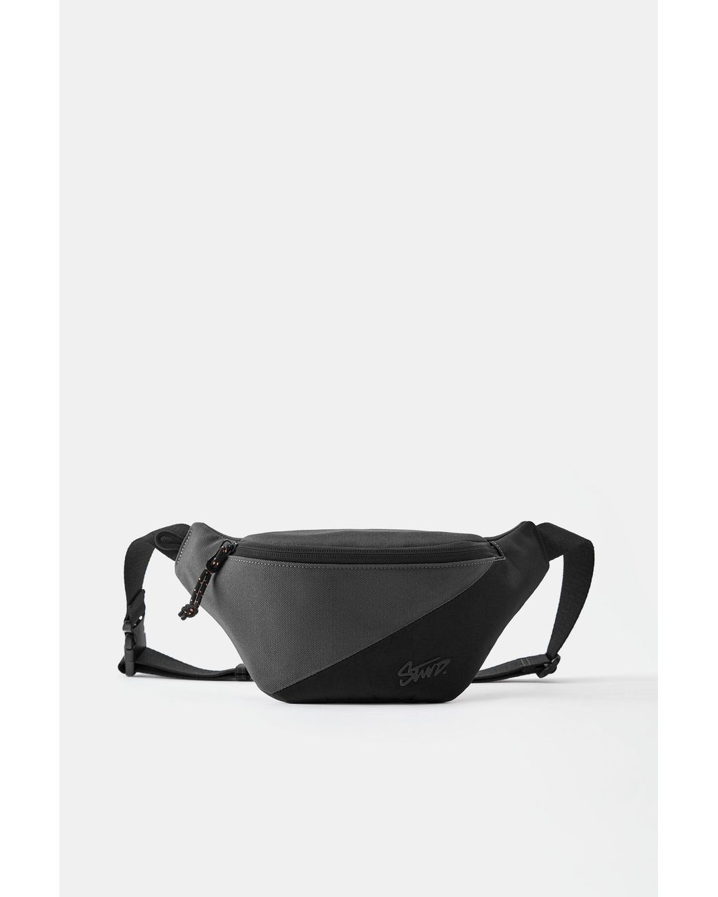 Pull&Bear Black Combined Stwd Belt Bag for men
