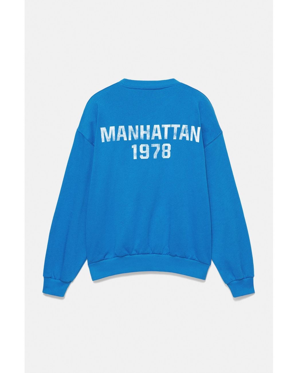 Pull&Bear Blue New York Sweatshirt