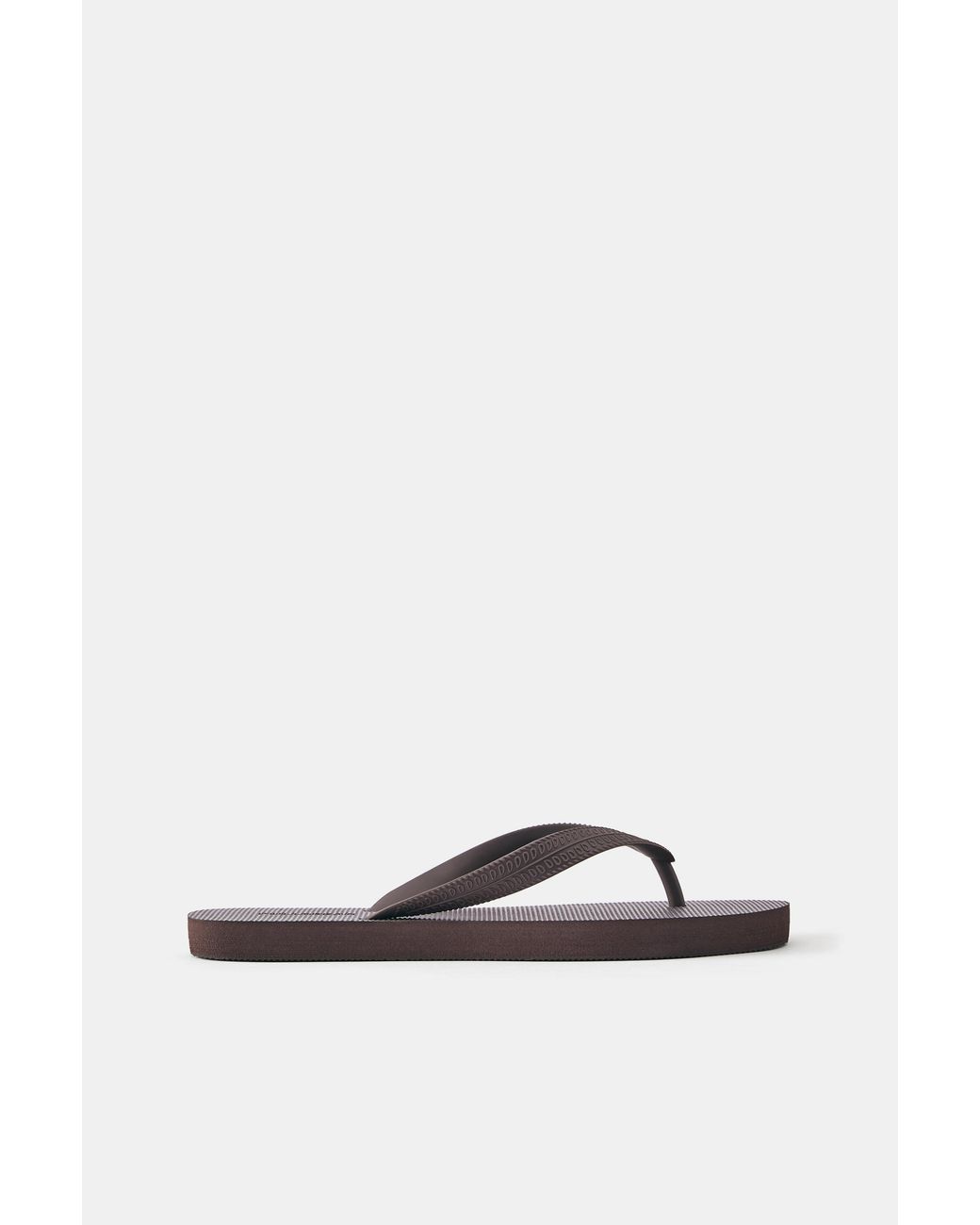 Pull&Bear Platte Sandalen in het Gray