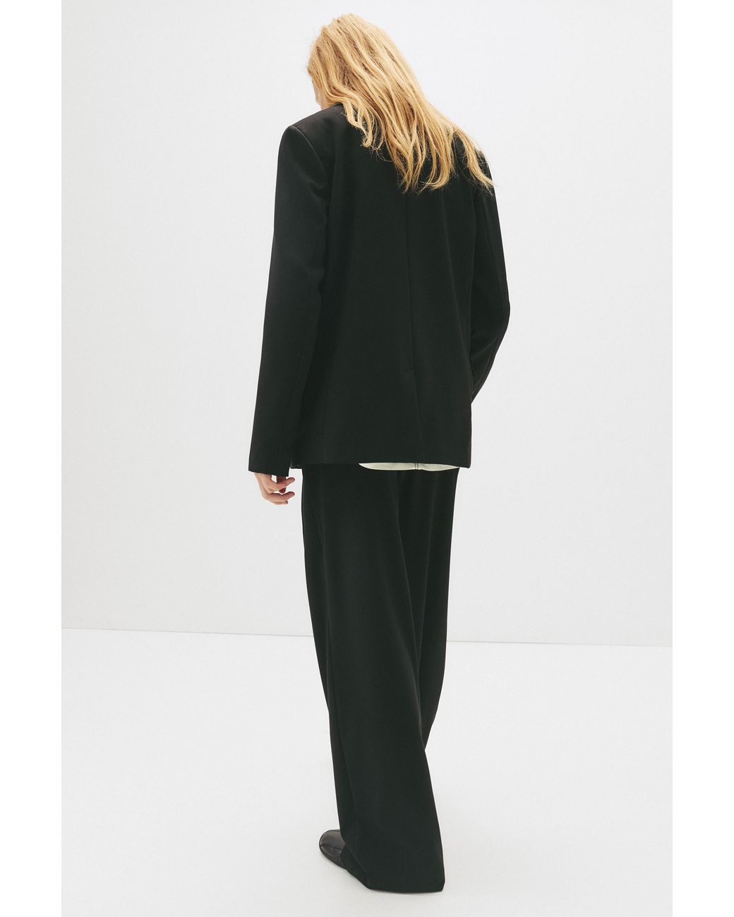 Pull&Bear Basic Blazer in het Black