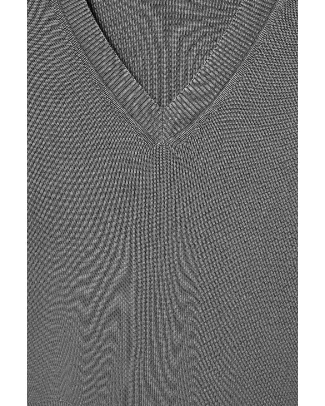 Pull Col En V Pull&Bear en coloris Brown