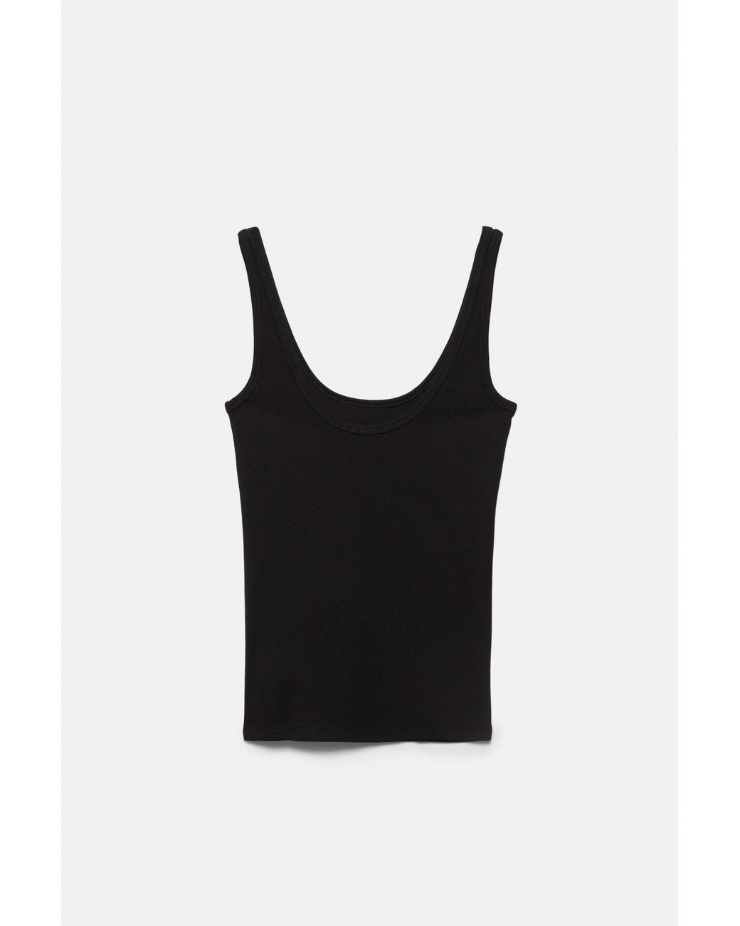 Pull&Bear Black Modal Tank Top