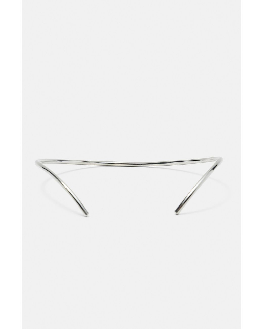 Pull&Bear White Metallic Choker Necklace