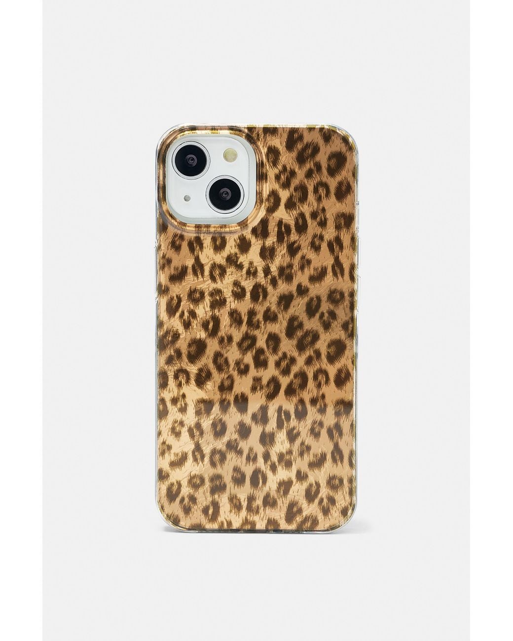 Pull&Bear Metallic Iphone-Hülle Mit Leopardenmuster